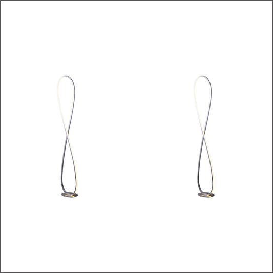 2 X Lexi Lighting Infinite LED Floor Lamp - Chrome