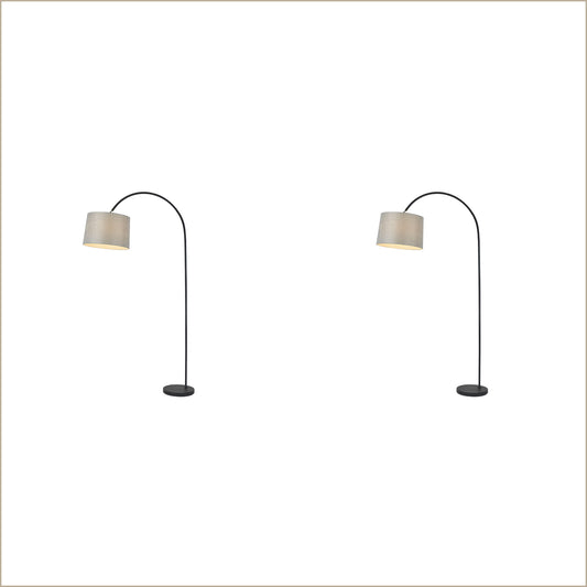 2X Lexi Lighting Tanya Arched Floor Lamp