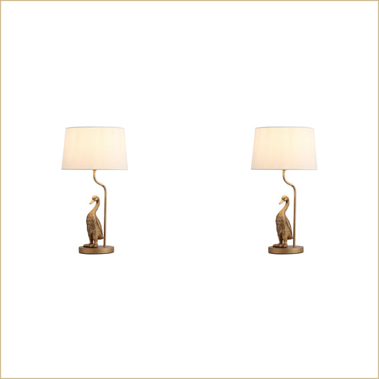 2 X Lexi Lighting Duck Standing Table Lamp