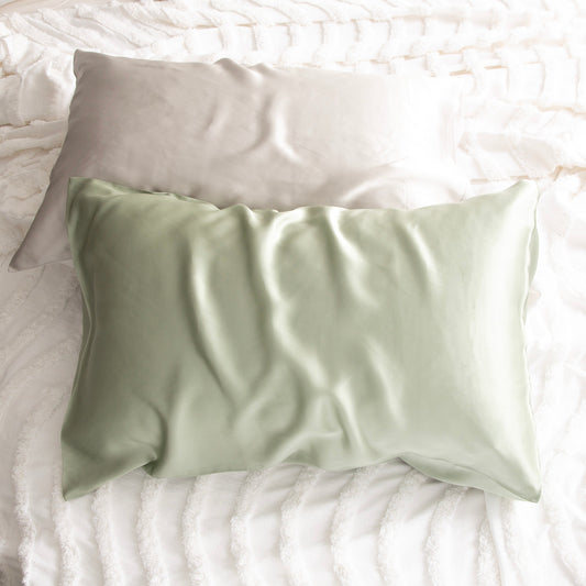 Renee Taylor 100% Mulberry Silk Standard Pillow Case Sage
