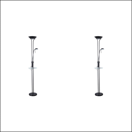 2X Lexi Lighting Seed USB LED Mother & Child Floor Lamp - Black