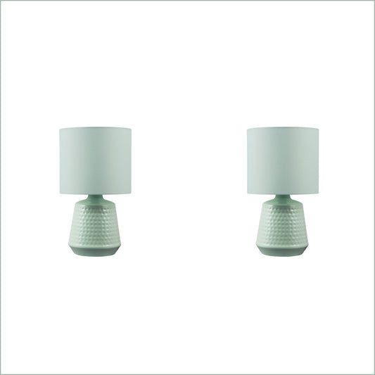 2 X Lexi Lighting Hyde Touch Table Lamp - Green