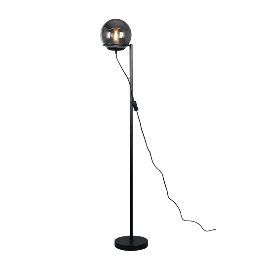 2 X Lexi Lighting Sphera Floor Lamp - Smoky Glass