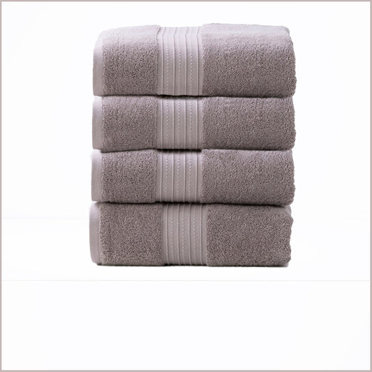 Renee Taylor Brentwood 650 GSM Low Twist 4 Piece Bath Towel Whisper