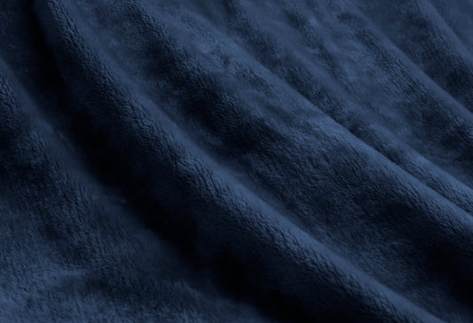 Ardor Boudoir Lucia Luxury Plush Velvet Blanket - Queen (Navy)