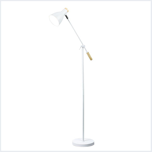 2 X Lexi Lighting Scandinavian Adjustable Floor Lamp - White