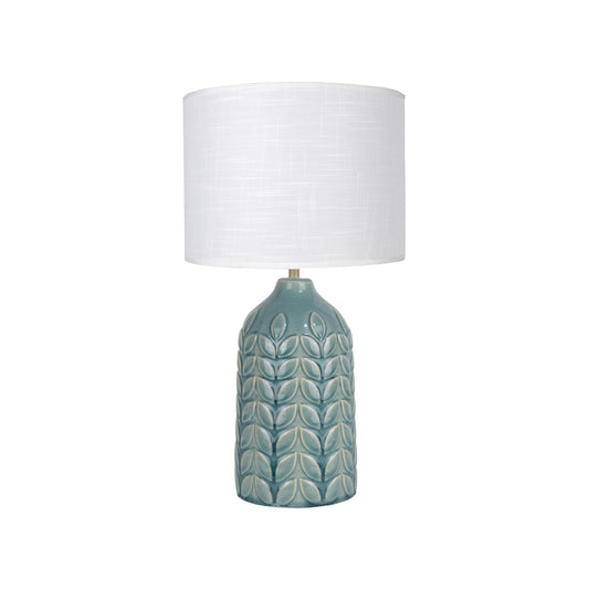 Lexi Lighting Bloom Ceramic Table Lamp - Blue