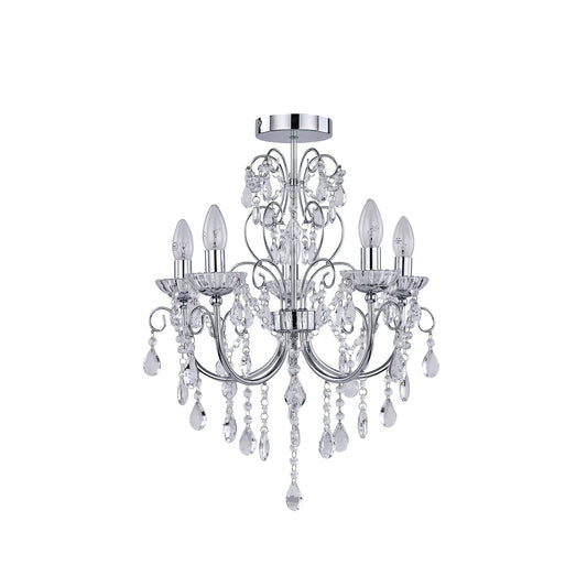 2 X Lexi Lighting Renaissance 5-Light Chandelier Light L
