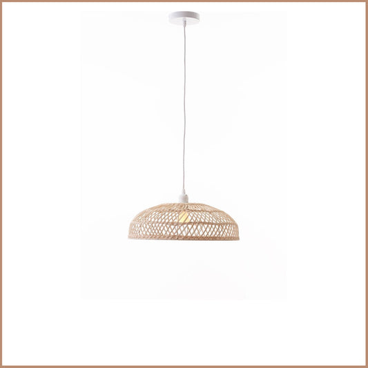 2 X Lexi Lighting Amara Rattan Pendant Light - Small