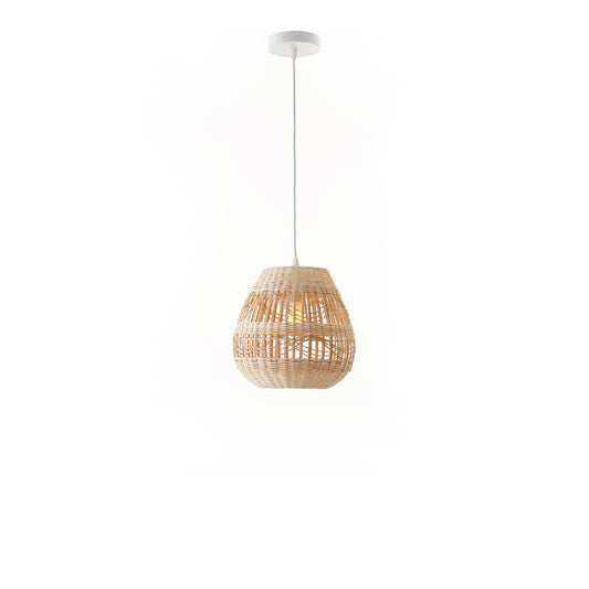 2 X Lexi Lighting Shiri Rattan Pendant Light - Small
