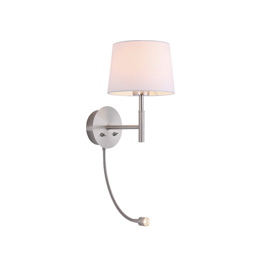 Lexi Lighting Riley Wall Light - Satin Chrome