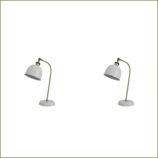 2X Lexi Lighting Lenna Table Lamp - White