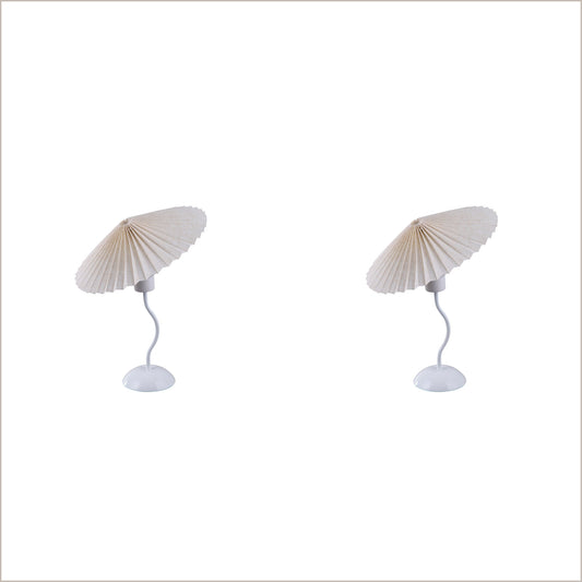 2X Lexi Lighting Piairie Table Lamp - White