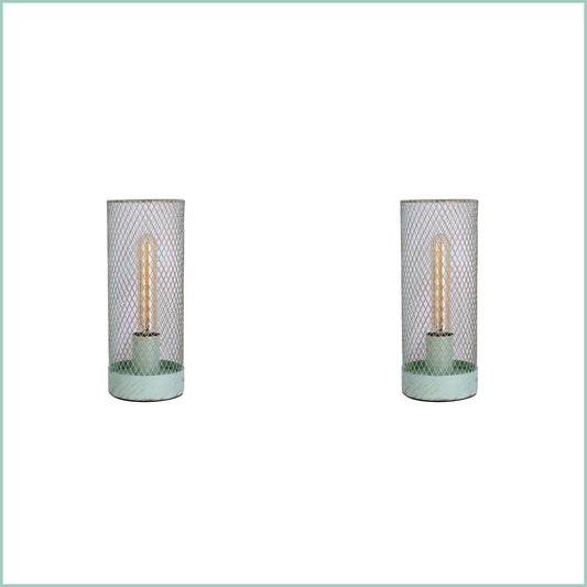 2 X Lexi Lighting Clara Touch Table Lamp - Mint