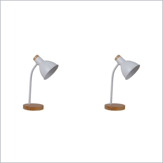 2X Lexi Lighting Merete Table Lamp - White