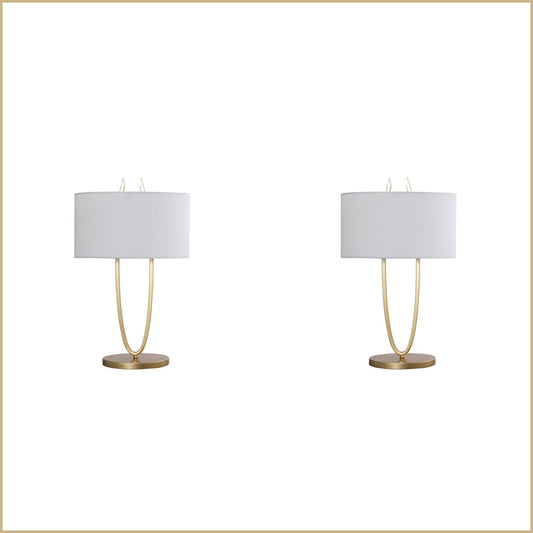 2 X Lexi Lighting Denise Table Lamp - Gold