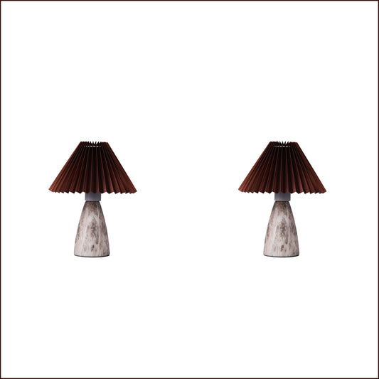 2X Lexi Lighting Navia Table Lamp - Brown