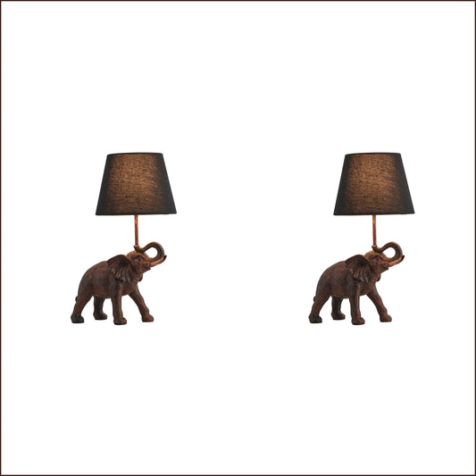 2 X Lexi Lighting Elephant Trunk Up Table Lamp