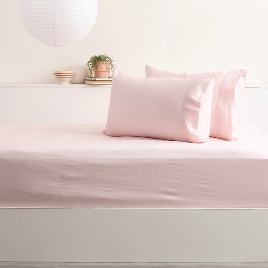 King Bed Park Avenue 500 Thread Count Bamboo Cotton Combo Set Peach