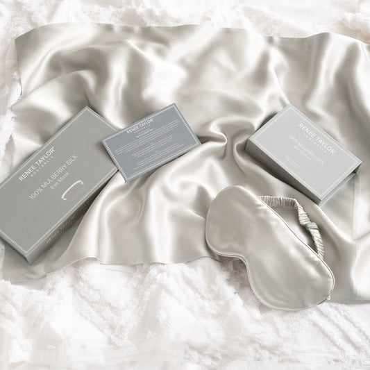 Renee Taylor 100% Mulberry Silk Standard Pillow Case Silver