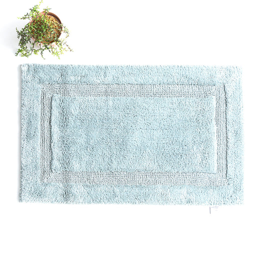 Renee Taylor Soho Cotton Reversible Bath Mat 50 x 80 Cms Silver