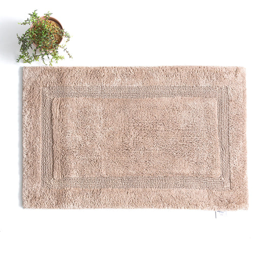 Renee Taylor Soho Cotton Reversible Bath Mat 50 x 80 Cms Mocha