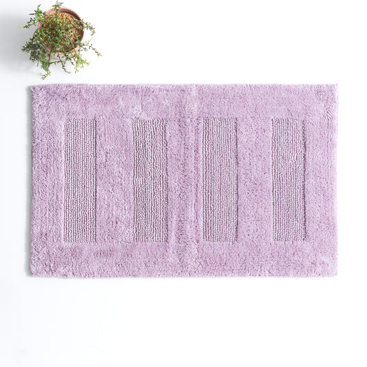 Renee Taylor Retreat Cotton Reversible Bath Mat 50 x 80 Cms Lilac