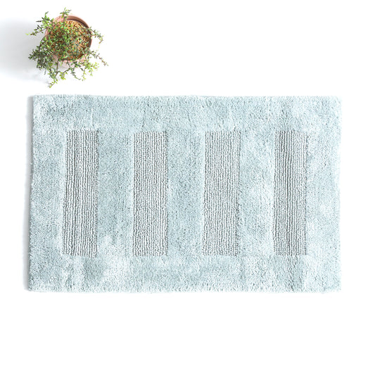 Renee Taylor Retreat Cotton Reversible Bath Mat 50 x 80 Cms Silver