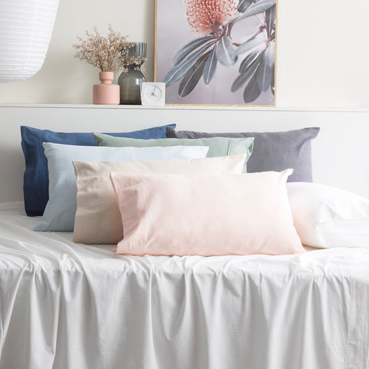 Park Avenue 175 GSM Egyptian Cotton Flannelette Sheet Sets Long Single Rose