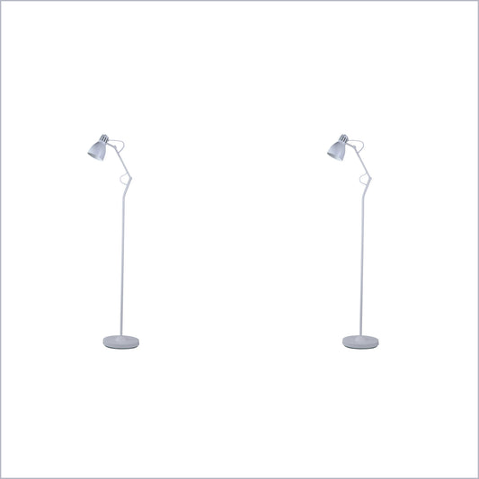 2X Lexi Lighting Nord Metal Floor Lamp - White