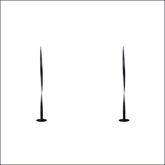 2 X Lexi Lighting Enhalus LED Floor Lamp - Black