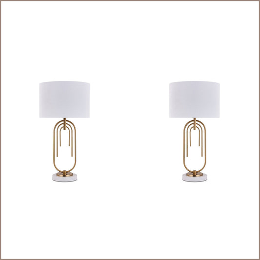 2 X Lexi Lighting Fleur Table Lamp _ White