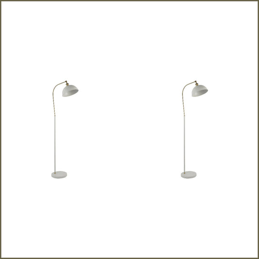 2X Lexi Lighting Lenna Floor Lamp - White