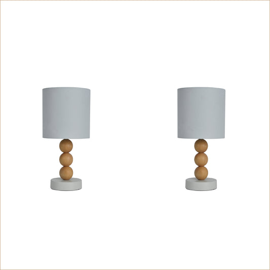 2 X Lexi Lighting Cara Table Lamp - White