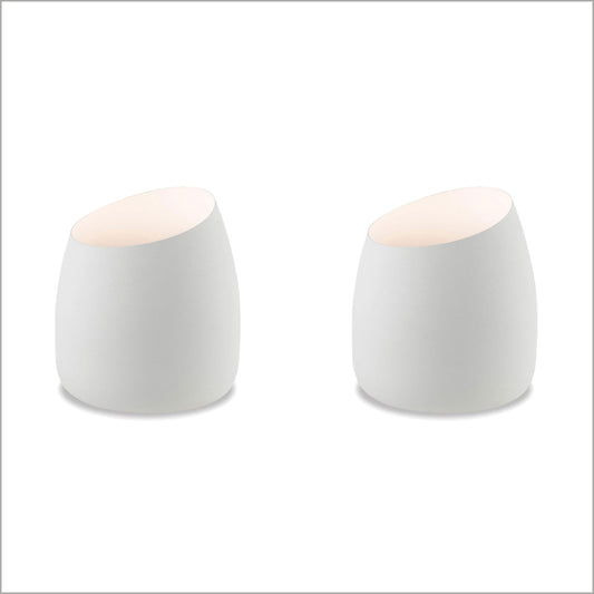 2 X Lexi Lighting Chester Uplight Table Lamp - White