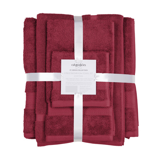Algodon St Regis Collection Towel Pack - 7pc (Berry)