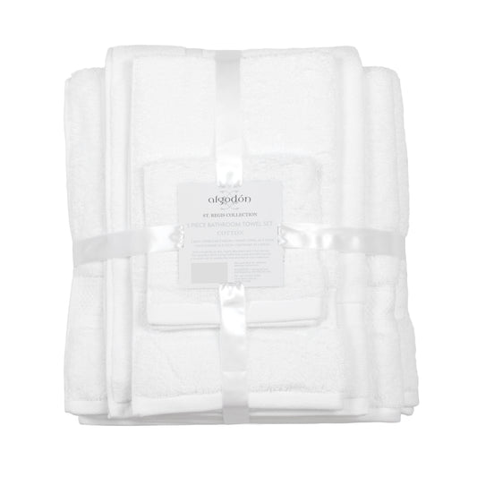 Algodon St Regis Collection Towel Pack - 5pc (White)
