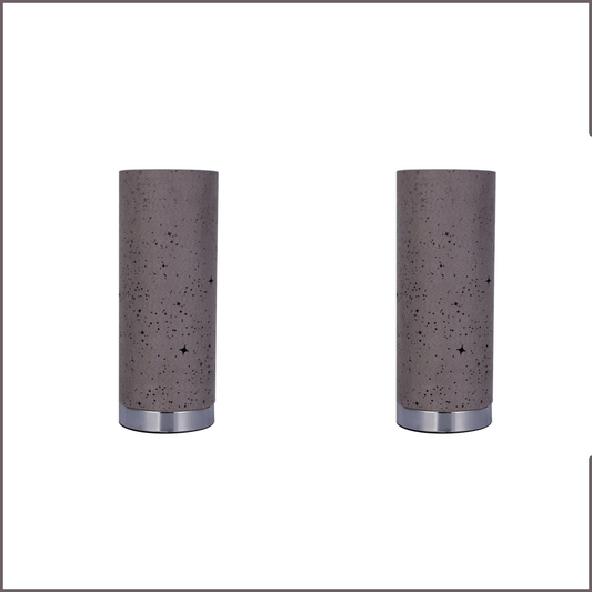 2 X Lexi Lighting Alice Touch Table Lamp - Grey Shade