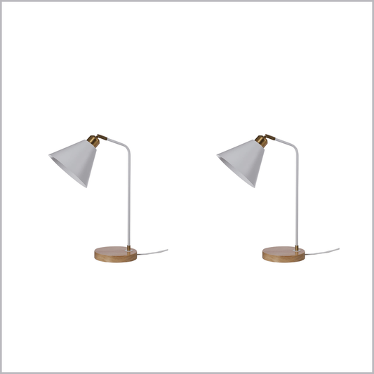 2 X Lexi Lighting Aimee Table Lamp - White