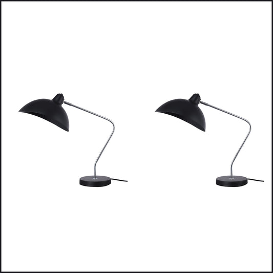 2 X Lexi Lighting Abby Table Lamps - Black