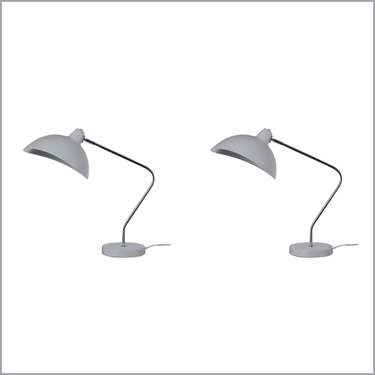 2 X Lexi Lighting Abby Table Lamp - White