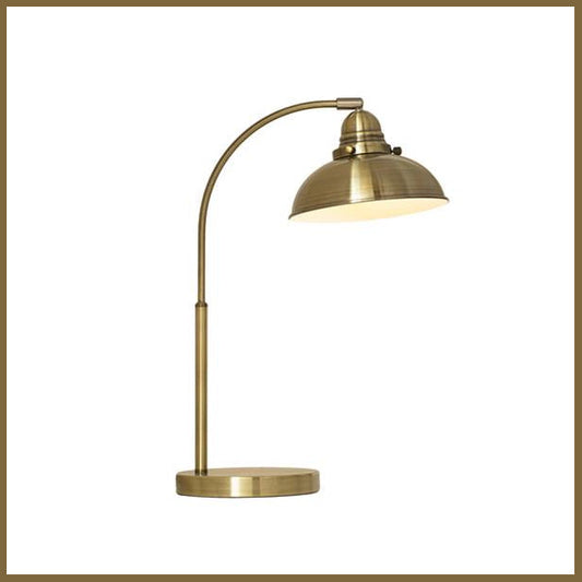 Lexi Lighting Manor Metal Table Lamp - Weathered Brass