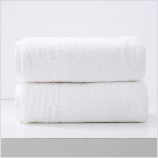 Renee Taylor Aireys 650 GSM Zero Twist 2 Pack Bath Sheet Towel Snow