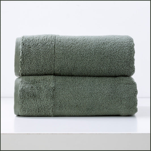 Renee Taylor Aireys 650 GSM Zero Twist 2 Pack Bath Sheet Towel  Agave