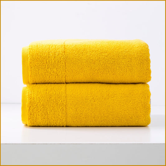 Renee Taylor Aireys 650 GSM Zero Twist 2 Pack Bath Sheet Towel Spice