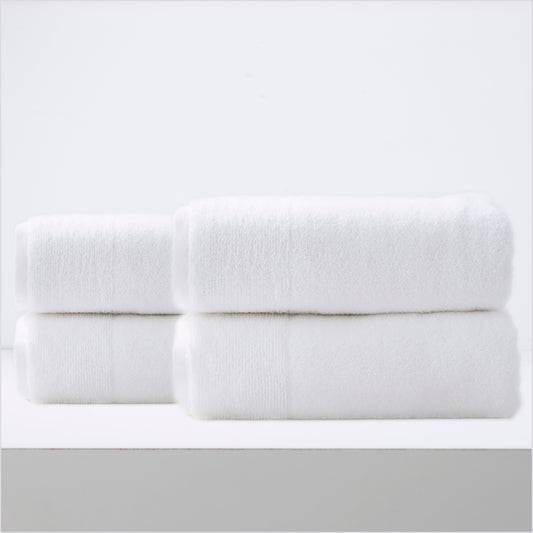 Renee Taylor Aireys 650 GSM Zero Twist 4 Pack Bath Sheet Towel  Snow