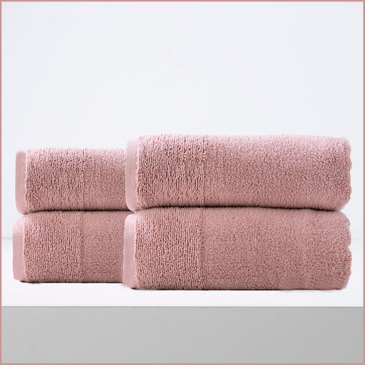 Renee Taylor Aireys 650 GSM Zero Twist 4 Pack Bath Sheet Towel Cherwood