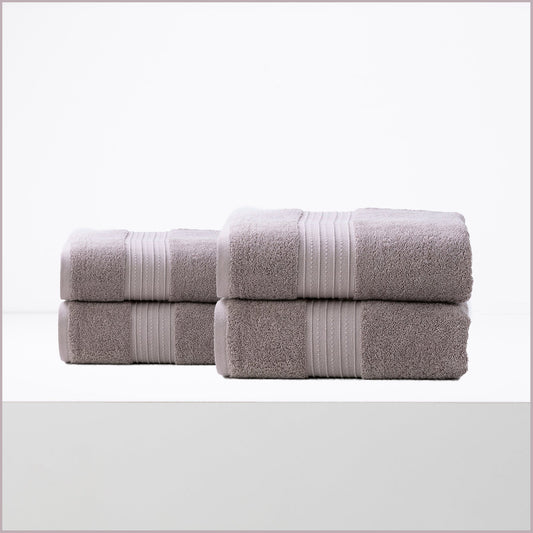 Renee Taylor Brentwood 650 GSM Low Twist 4 Pack Bath Sheet Towel Whisper