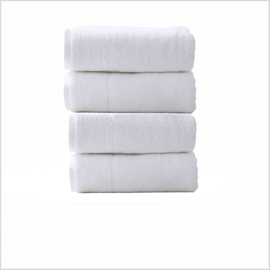 4 Piece Bath Towel Renee Taylor Aireys 650 GSM Zero Twist Snow