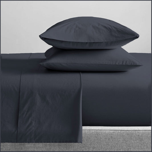 King Single Bed Renee Taylor 300 Thread Count 100% Organic Cotton Sheet Set Turbulence